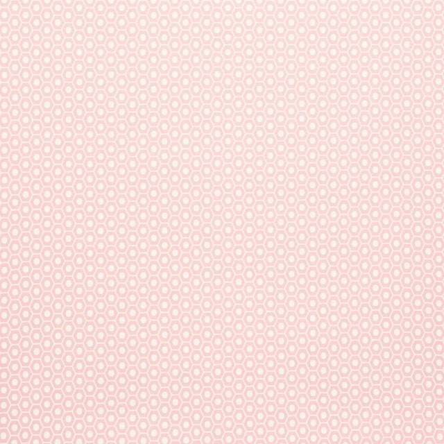 Contemporary Sample - Schumacher Queen B Wallpaper in Pink For Sale - Image 3 of 4