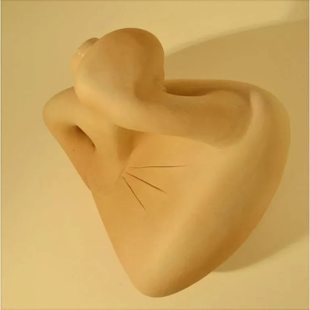 Ceramic Sculpture Ceramic Figurative in Terracotta For Sale - Image 7 of 10