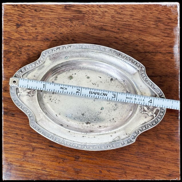 1930s 1930s Hotel Deshler SilverPlate Platter Small Trinket For Sale - Image 5 of 7