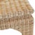 Matthew Izzo Home Guinevere Natural Woven Rattan Ming Style Coffee Table For Sale In New York - Image 6 of 8