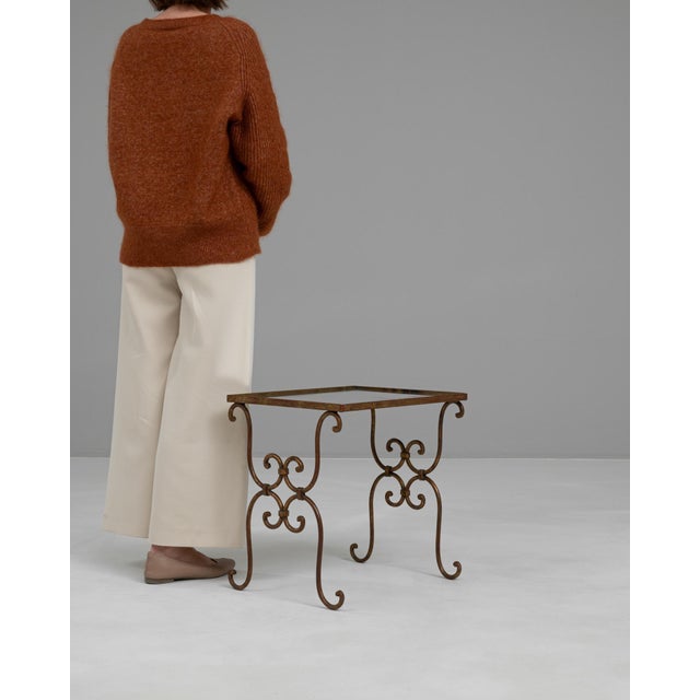 20th Century French Brass Coffee Table With Glass Top For Sale - Image 18 of 18