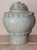 Antique Thai Celadon-Glazed Crackle Stoneware Hu Vessel Temple Jar With Lid For Sale In Palm Springs - Image 6 of 10