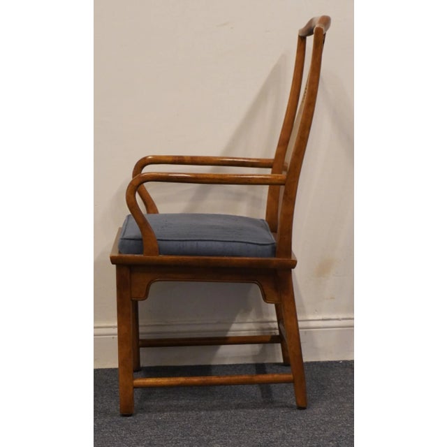Century Furniture Century Furniture Chin Hua Collection Asian Chinoiserie Splat Back Dining Arm Chair For Sale - Image 4 of 7