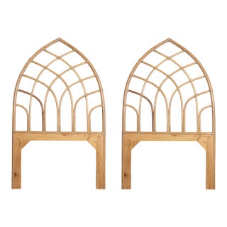 David Francis Cathedral Twin Headboards (Set of 2) For Sale