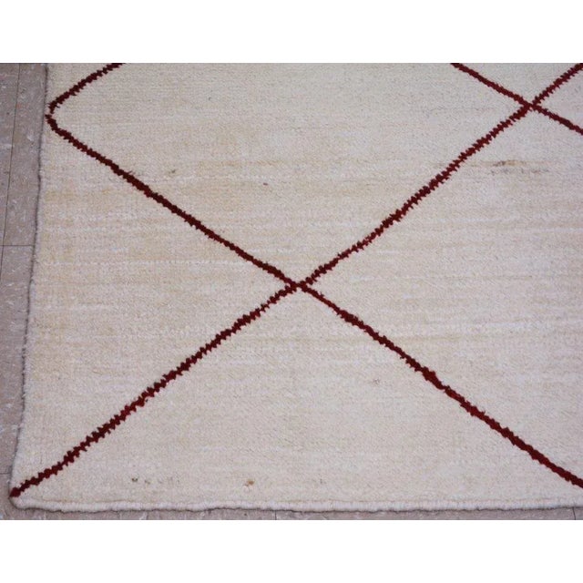Moroccan Hand Knotted Rug, 8'2"x10'1" For Sale - Image 4 of 4