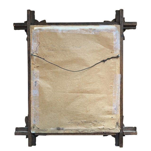 Pair of Victorian Fashion Engravings in Carved Black Forest Frames, 19th C. For Sale - Image 13 of 17