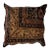 Pillow W/Antique Persian Rug Fragment, 1'4" X 1'4" For Sale