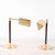 Mid-Century Brass and Wood Lamp, 1980s For Sale - Image 4 of 11