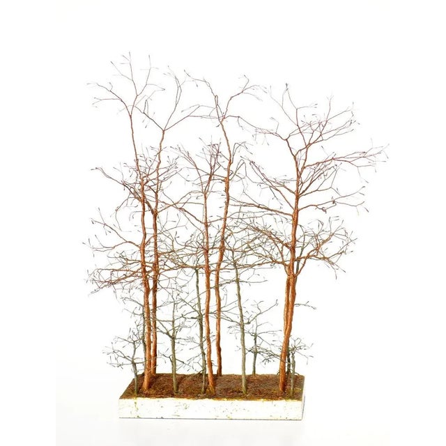 1970s Italian Birch & Copper Trees Sculpture, 1970 For Sale - Image 5 of 5