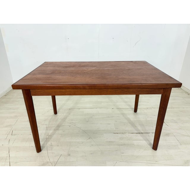 Brown Vintage Teak Dining Table, 1960s For Sale - Image 8 of 14