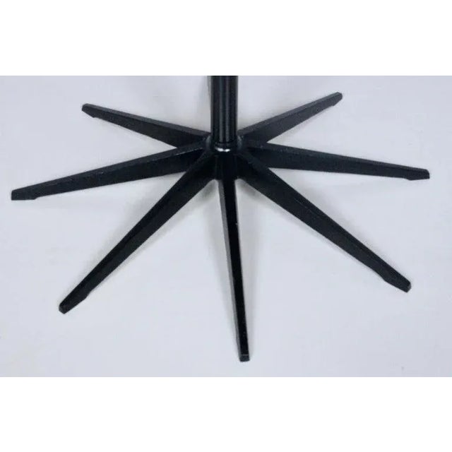 Richard Schultz Cedar & Black Iron "Petal" Dining Table, 1960's For Sale - Image 10 of 12