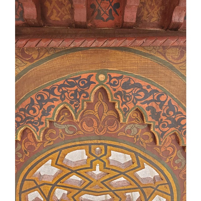 A beautiful Moroccan hand painted wall hanging, handmade from cedar wood. Made in Marrakech. This unusual item can be...