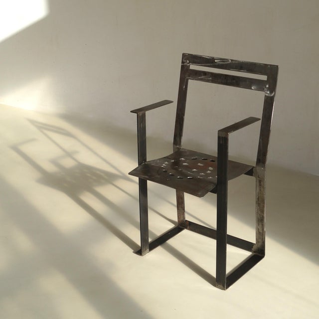 Modern Steel Chair by Albert in T Veld, 1980s For Sale - Image 4 of 18