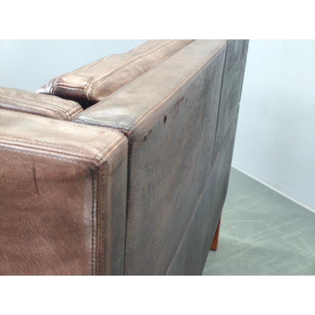 JK 922 Vagon Sofa in Buffalo Leather by Jørgen Kastholm, Denmark, 1960s For Sale - Image 12 of 14