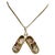 Pair of Shoe Charms with Precious Stone Pendant Necklace and Yellow Gold Chain For Sale - Image 15 of 18
