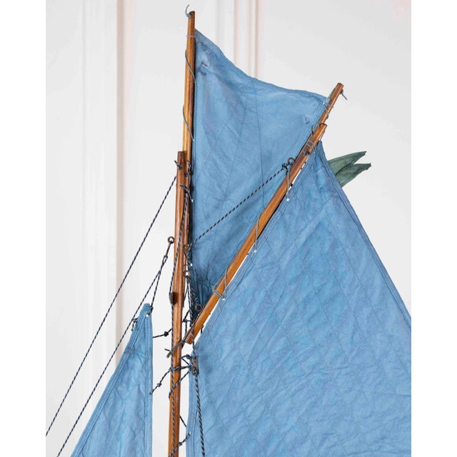 English 20th Century Carved Wood Gaff Cutter Pond Yacht For Sale In Atlanta - Image 6 of 11
