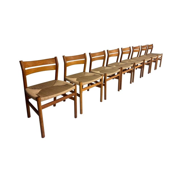 BM-1 Dining Chairs in Oak by Børge Mogensen for C.M Møbler, 1947, Set of 8 For Sale - Image 14 of 14