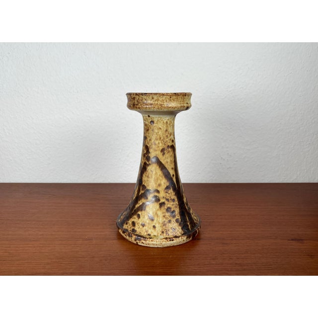 Mid-Century Modern Danish Studio Pottery Candleholder from Aage Würtz, 1960s For Sale - Image 4 of 13
