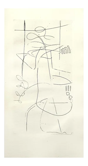 André Lanskoy - Composition - Original Etching 1960