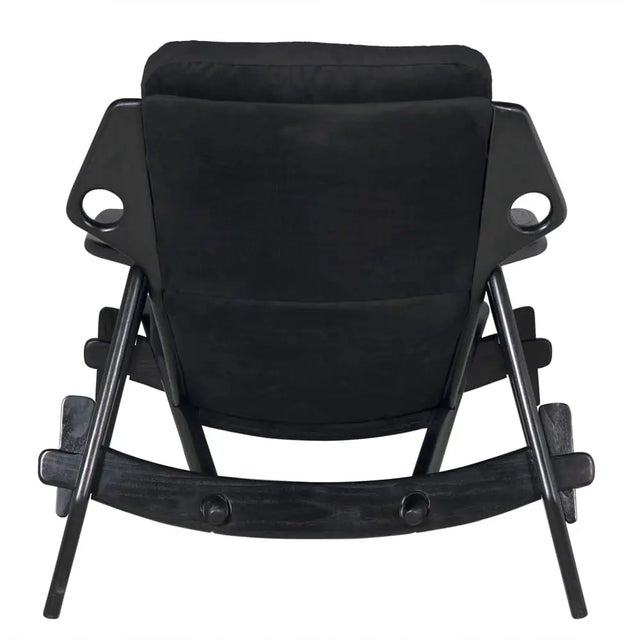 Noir Pax Chair with CFC Performance Velvet Upholstery For Sale - Image 4 of 4