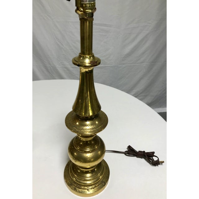 Mid-1990's Brass Stiffel Lamps - a Pair For Sale In Naples, FL - Image 6 of 11