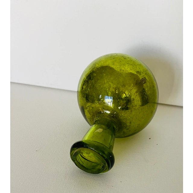 Cca 1849-1860 antique German blown glass Kugel mercury glass ornament.