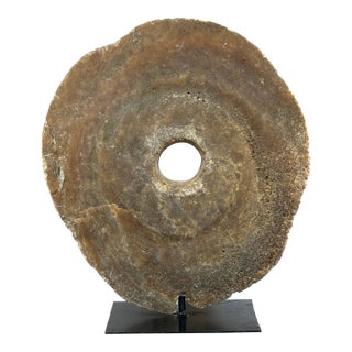 Large Yap Island Pre-O'Keefe Type (19th Century or Earlier) Rai Stone Money For Sale