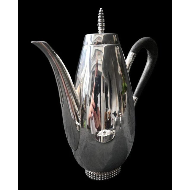 German Art Deco Tea or Coffee Service by Jakob Grimminger, Set of 4 For Sale - Image 3 of 8