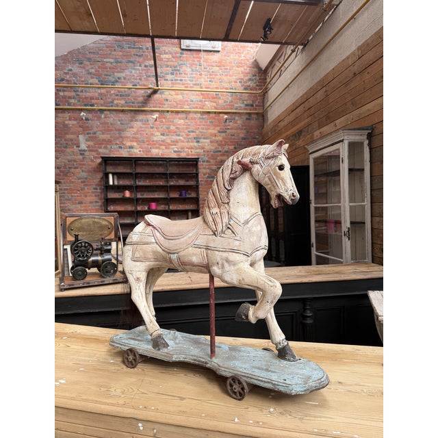 Antique Carved Wooden Horse For Sale - Image 15 of 15