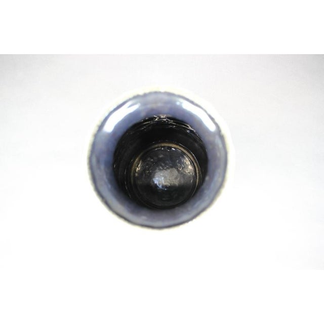 1970s Large Mid-Century Green Relief Vase from Bay Keramik, West Germany, 1970s For Sale - Image 5 of 10