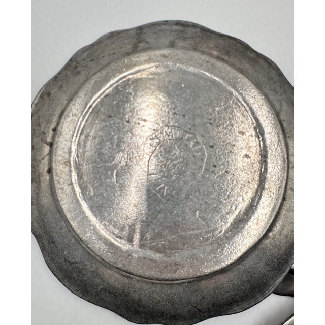 Silver Antique Gemetal Old Tavern Pewter Plate Collection 5pc Set For Sale - Image 8 of 11