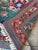 Textile Mid-Century Hand Knotted Floral Turquoise Pink Wool Rug For Sale - Image 7 of 8