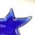 Cobalt Blue Glass Art Star Design Trinket Plate For Sale - Image 4 of 9
