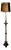 Baroque Narrow Floor Lamp in Brass For Sale