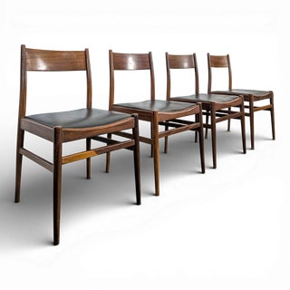 Scandinavian Teak Chairs, Set of 4 For Sale