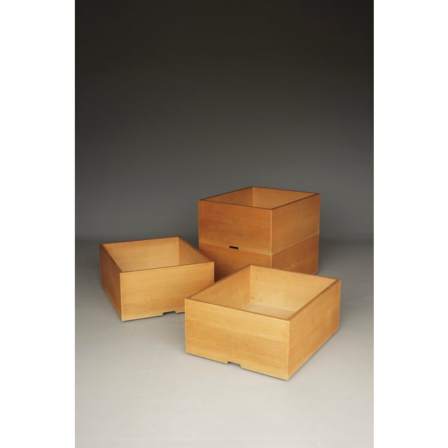 Contemporary Storage Boxes in Beech Wood by Wim Den Boon, 1967, Set of 4 For Sale - Image 3 of 16