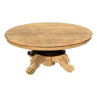 A Masterpiece 18th Century French Country Bleached Oval Dining Table or Center Table For Sale