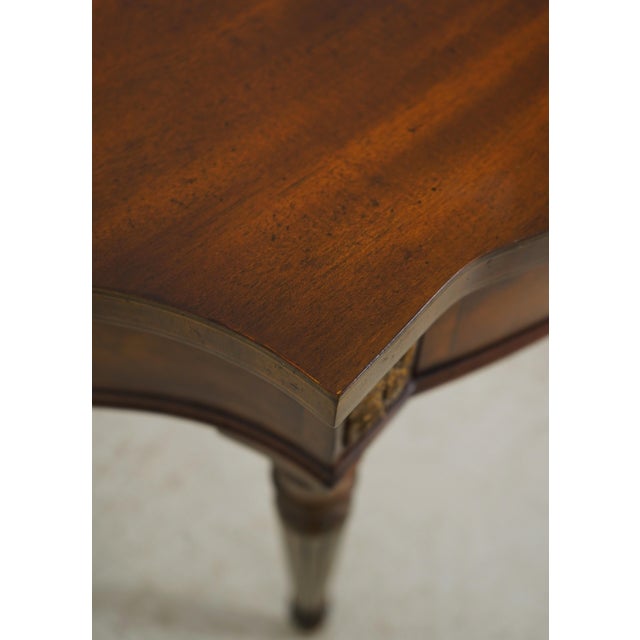 Maitland Smith French Louis XVI Mahogany Console For Sale - Image 9 of 18