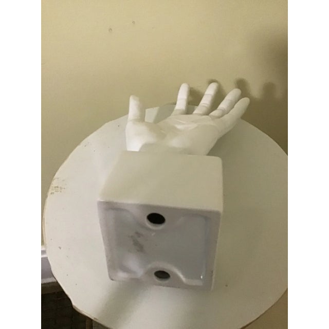 Maitland - Smith Mid 20th Century Modern Ceramic Hand Sculpture For Sale - Image 4 of 6