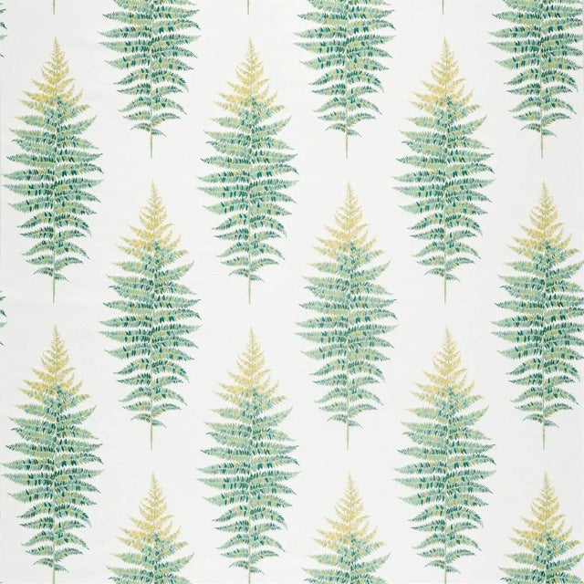 Sanderson Fernery Weave Fabric in Botanical Green - a Sample For Sale