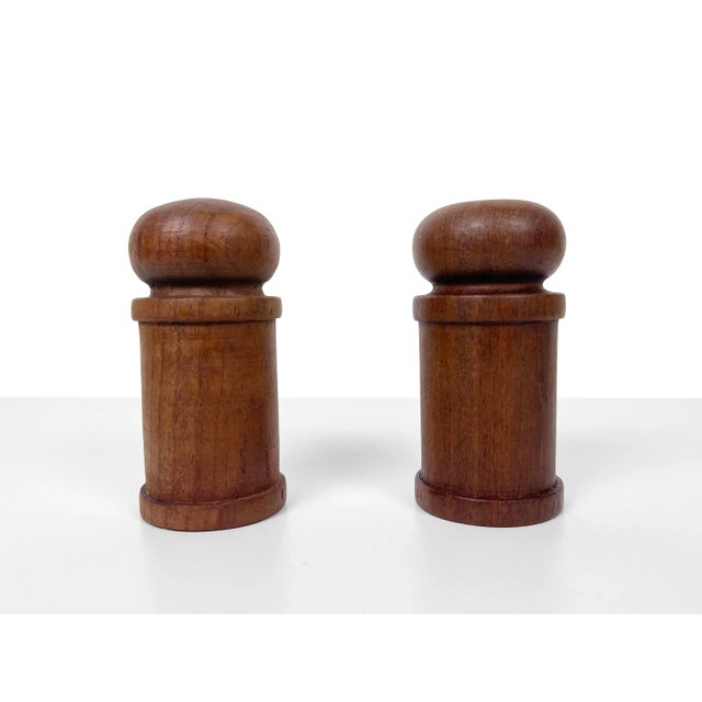 Danish Teak Salt and Pepper Shakers - Vintage For Sale - Image 10 of 10