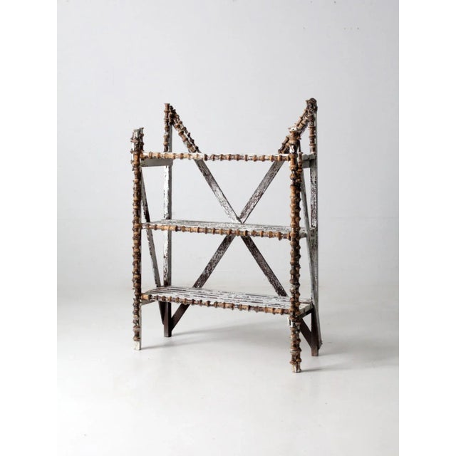 Antique Spool Art Shelf For Sale - Image 11 of 11