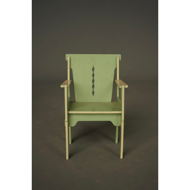 Wood Art Deco Hague School Dutch Childrens Toy Furniture, 1930s, Set of 4 For Sale - Image 7 of 14