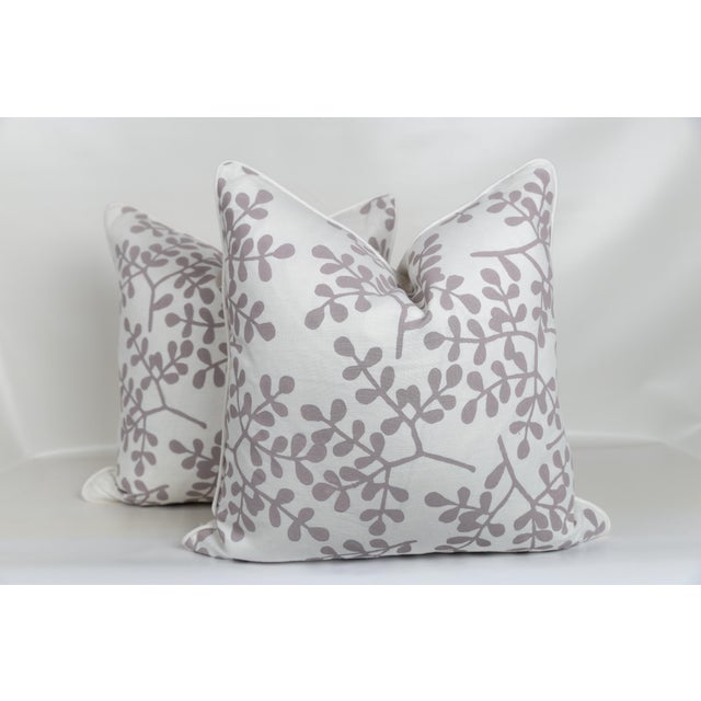 Not Yet Made - Made To Order Designer Galbraith & Paul Smokebush Orchid Pillow Covers 21x21 - a Pair For Sale - Image 5 of 5