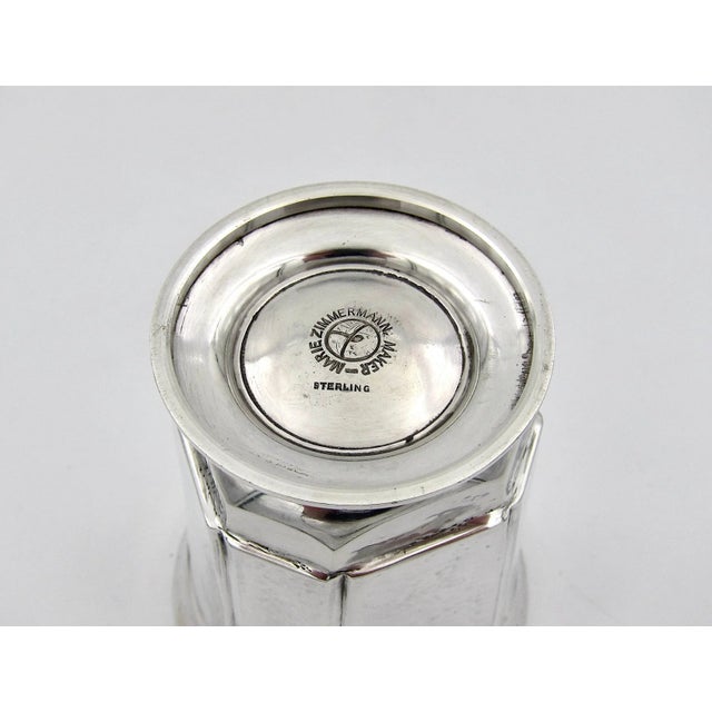 Silver Marie Zimmermann Sterling Silver Arts & Crafts Tumbler Julep Cup For Sale - Image 8 of 12