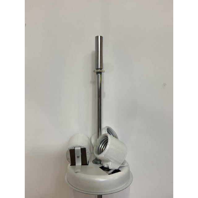 Brown Mid Century Gerald Thurston Lightolier Wood and Metal Floor Lamp For Sale - Image 8 of 9