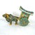 Chinese Brass Gilt Ox Drawn Cart With Cloisonné and Enamel 20th Century For Sale - Image 4 of 18