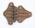 Antique butterfly ice box hinge made of bronze with a copper finish. The original mounting screws are not available. Good...
