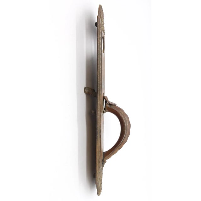 Metal Mid 20th Century Victorian 16 In. Bronze Entry Door Pull For Sale - Image 7 of 8