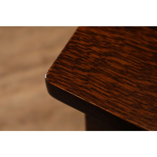 Brown Stickley Mission Collection Oak Console Table Server For Sale - Image 8 of 18